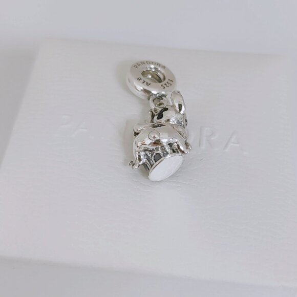 Pandora Stitch & Castle Dangle Charm S925 Sterling Silver with box - Picture 5 of 6